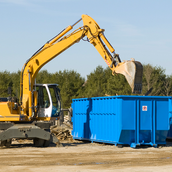 can i choose the location where the residential dumpster will be placed in Dover Vermont